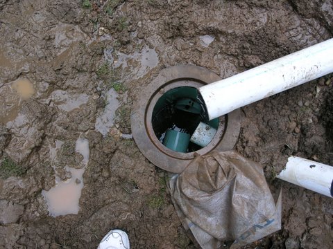 Start of catch basin drainage project